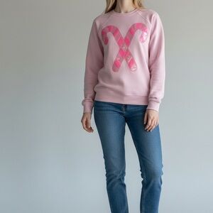 Pink Candy Cane Sweater